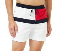Tommy Hilfiger Pantaloncino da Bagno Uomo Medium Drawstring Lunghezza Media, Bianco (Th Optic White), L