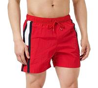 Tommy Hilfiger Pantaloncino da Bagno Uomo SF Medium Drawstring Lungo, Rosso (Primary Red), L