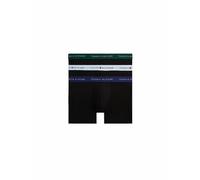 Tommy Hilfiger - Signature Cotton Essentials - Confezione da 3 boxer aderenti neri con elastico in vita verde/blu-Multicolore S