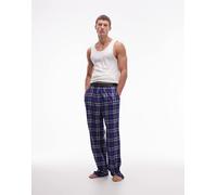 Tommy Hilfiger - Pantaloni del pigiama in flanella blu a quadri 2XL