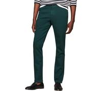 Tommy Hilfiger Pantaloni Uomo Bleecker Chino Slim Fit, Verde (Hunter), 29W/30L