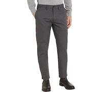 Tommy Hilfiger Pantaloni Uomo Core Denton 1985 Pima Cotton Chino, Grigio (Dark Ash), 28W / 32L