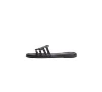 Tommy Hilfiger TH Script Flat Mule Lth Fw0fw09368, Sandali Piatti Donna, Black (Black), 39 EU