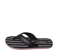 Tommy Hilfiger PATCH HILFIGER BEACH SANDAL, Infradito Uomo, Nero, 40 EU
