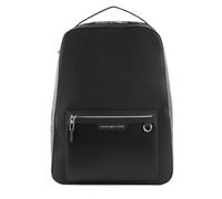 Tommy Hilfiger Pelle zaino per laptop con scomparto per laptop Business Leather Backpack Black nero
