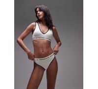 Tommy Hilfiger - Perizoma color bianco e blu navy con logo L