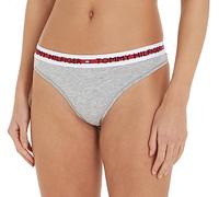Tommy Hilfiger Thong Uw0Uw02458, Perizoma, Donna, Grigio (Mid Grey Heather), S
