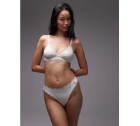 Tommy Hilfiger - Perizoma in pizzo e microfibra bianco S