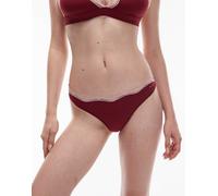 Tommy Hilfiger - Perizoma rosso intenso con finiture in pizzo XL