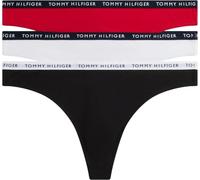 Tommy Hilfiger Perizomi Confezione da 3 Donna Tanga, Multicolore (White/Desert Sky/Primary Red), L