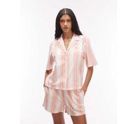 Tommy Hilfiger - Pigiama basic a righe verdi-Arancione L