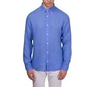 Tommy Hilfiger Pigment Dyed Li Solid RF Shirt Mw0Mw34602 Camicia L/S, Blue (Blue Spell), XL Adulto
