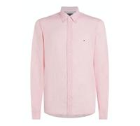 Tommy Hilfiger Pigment Dyed Li Solid RF Shirt Mw0Mw34602 Camicia L/S, Pink (Pink Crystal), M Adulto