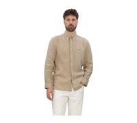 Tommy Hilfiger - Pigment Dyed Li Solid Rf Shirt - - Shirts - Uomo - Beige - S