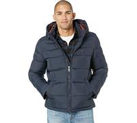 Tommy Hilfiger - Piumino sintetico da uomo con cappuccio, (taglie standard e Big & Tall), Blu (Midnight), Small