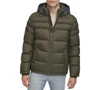 Tommy Hilfiger - Piumino sintetico da uomo con cappuccio, (taglie standard e Big & Tall), Oliva, XXX-Large Alto