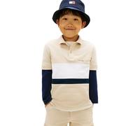 Tommy Hilfiger Polo Bambino Mini Corp EMB Clrblock SS KB0KB10383 Polo Beige (Classic Beige Colourblock), 12 Anni