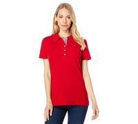 Tommy Hilfiger Polo Classica da Donna (Standard e Taglie Forti), Scarlatto, XS