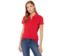 Tommy Hilfiger, Polo Core, a Maniche Corte, da Donna - Rosso - XX-Large