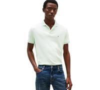 Tommy Hilfiger Polo da Uomo a Maniche Corte in Cotone Liquido, Verde Opale, L