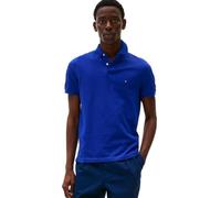 Tommy Hilfiger Polo da Uomo a Maniche Corte in Regular Fit with Stretch And Organic Pique Cotton Polo a Maniche Corte, vestibilità Normale, con Cotone Elasticizzato e Biologico piqué, Zeppa Blu, XL