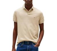 Tommy Hilfiger Polo Manica Corta da Uomo Marchio, Modello 1985 Regular MW0MW17770, Realizzato in Cotone. Marrone Chiaro Marrone XL