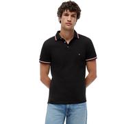 Tommy Hilfiger Polo Uomo con Punta Slim Fit MW0MW37346 S/S, Nero, XXL, Nero (Nero), XXL