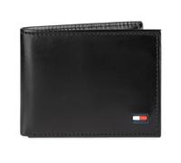 Tommy Hilfiger, portafoglio in pelle con portacarte, Nero (Black), Taglia unica