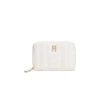 Tommy Hilfiger Portafoglio da donna medio con zip e portamonete e scomparti per carte di credito, PETALO AVORIO, taglia unica