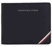 Tommy Hilfiger Portafoglio Uomo Central Cc in Pelle, Multicolore (Black), Taglia Unica