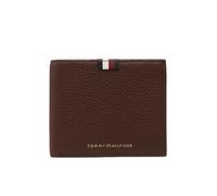 Tommy Hilfiger Portafoglio Uomo Marrone in Pelle Th Prem Lea Cc Flat & Coin AM0AM11270