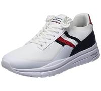 Tommy Hilfiger PREMIUM LIGHTWEIGHT RUNNER KNIT FM0FM04502, Uomo, Bianco (White), 42 EU
