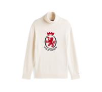 TOMMY HILFIGER Pullover beige chiaro / rosso / nero Uomo TOMMY HILFIGER XL