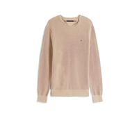 Tommy Hilfiger Uomo Pullover Essential Structure Crew Neck Regular Fit, Beige (Coastal Taupe), S
