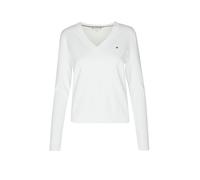 Tommy Hilfiger Stitch V-n Long Sleeve Polo Beige XS Donna