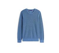 Tommy Hilfiger Uomo Pullover Essential Structure Crew Neck Regular Fit, Blu (Petrol Blue Heather), L