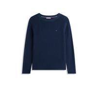 Tommy Hilfiger Co Cardi Fine GG LS Boat-nk Swt Ww0ww44975 Pullover, Blue (Dark Night Navy), XL Donna