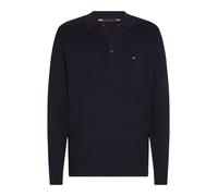 Tommy Hilfiger Uomo Pullover Pima Cashmere con Colletto a Polo, Blu (Desert Sky), XL