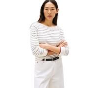 Tommy Hilfiger Pullover Donna Pullover in Maglia, Multicolore (Ivory Silk/Dark Night Navy Fine STP), XXS