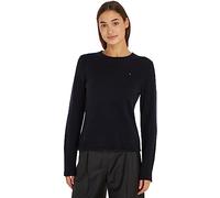 Tommy Hilfiger Pullover Donna Soft Wool C-Neck Sweater Pullover in Maglia, Blu (Desert Sky), 3XL