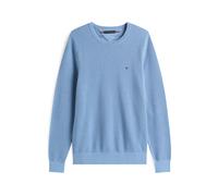 Tommy Hilfiger Uomo Pullover Essential Structure Crew Neck Regular Fit, Blu (Brisk Blue), L