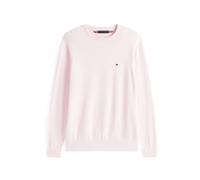 Tommy Hilfiger Uomo Pullover Essential Cotton con Scollo Rotondo, Rosa (Pink Lily), M