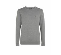 Tommy Hilfiger Uomo Pullover Essential Cotton Crew Neck in Cotone, Grigio (Medium Grey Heather), XXL