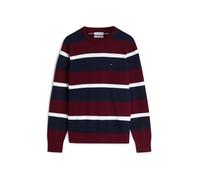 TOMMY HILFIGER Pullover navy / rosso vino / bianco Uomo - Abbigliamento - Pullover e cardigan - Pullover - Pullover girocollo TOMMY HILFIGER XL