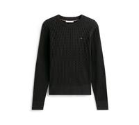 Tommy Hilfiger - Co Cable Fine Gg C-N WW0WW44993 Nero - Abbigliamento S Nero