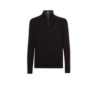 Tommy Hilfiger - Pima Org Ctn Cashmere Zip Mock Nero - Abbigliamento S Nero