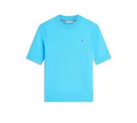 Tommy Hilfiger Maglia da Donna Co Fine GG C-Nk SS Swt WW0WW49705, Blu, L