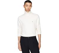 Tommy Hilfiger Pullover Uomo Cashmere Roll Neck Collo Alto, Bianco (Ivory), XL