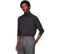 Tommy Hilfiger Pullover Uomo Cashmere Roll Neck Collo Alto, Grigio (Dark Grey Heather), L