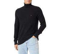 Tommy Hilfiger Pullover Uomo Collo Alto, Nero (Black), M